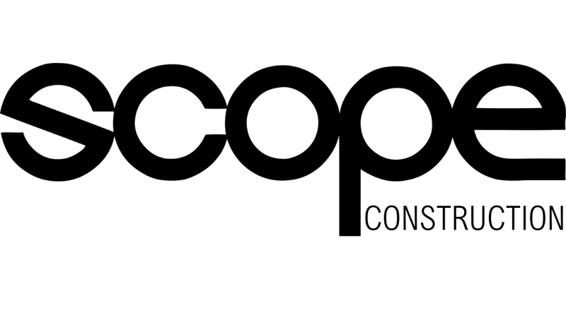Logo of Scope Construction Ltd featuring the company name in bold, modern typography.